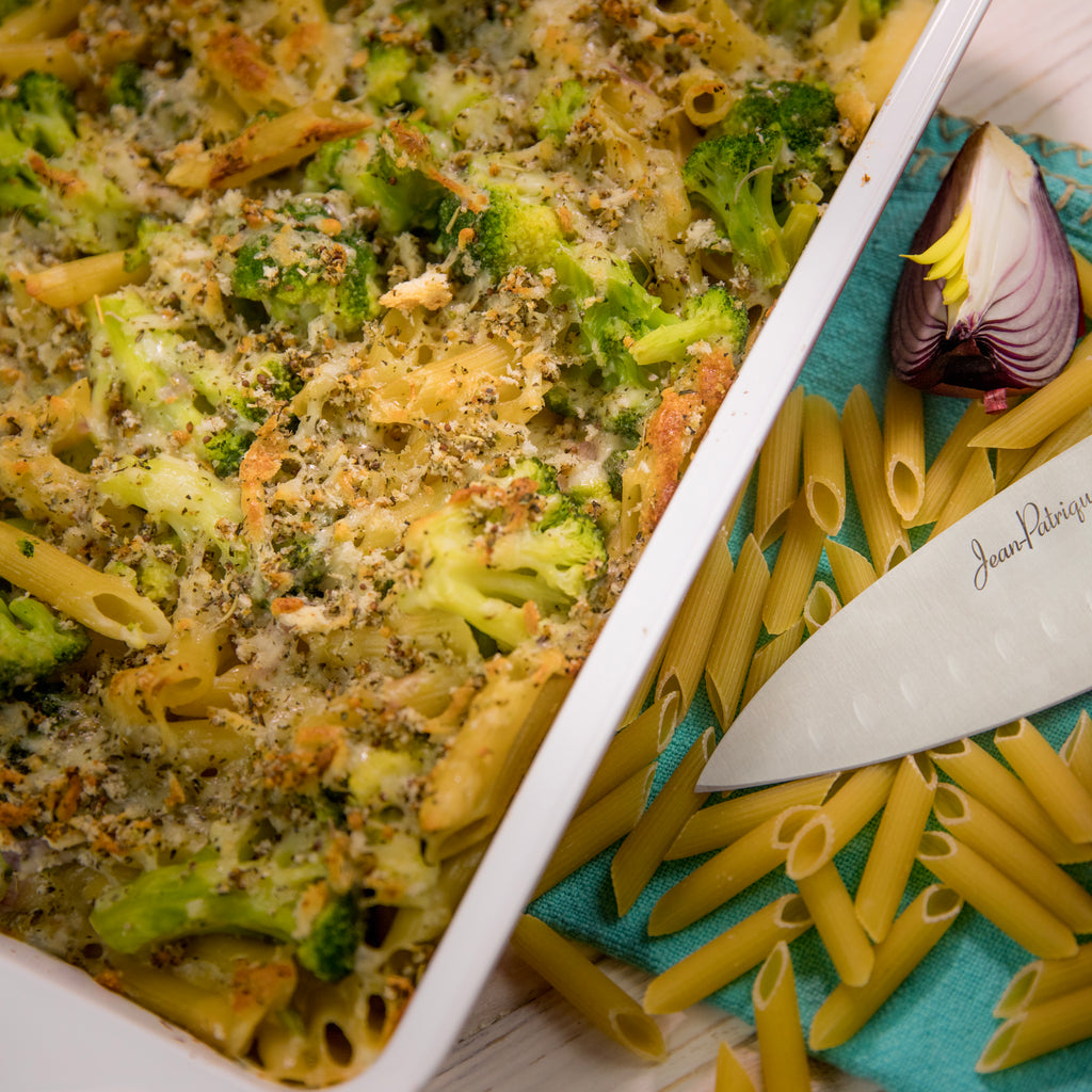 Crusty Pasta & Broccoli Bake