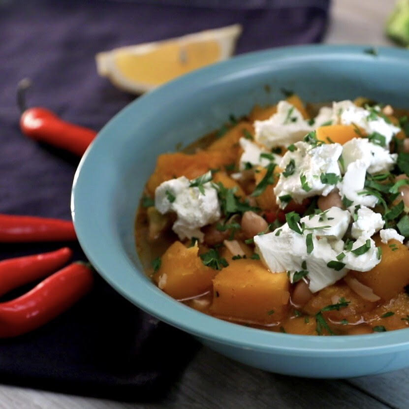 Spiced Squash and Broccoli Stew
