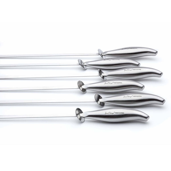 Professional Chef's Stainless Steel BBQ Skewers - Set of 6