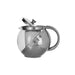 Infuser 650ml Grey Stainless Steel & Glass Teapot