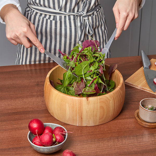 Salad Bowl & Stainless Steel Salad Servers