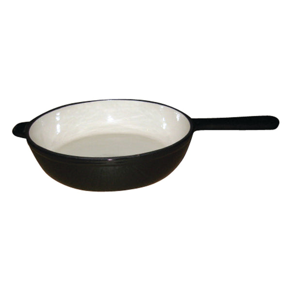 26cm Cast Iron Fry Pan - Black