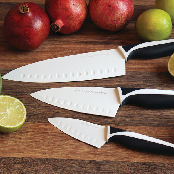 3-Piece Non-Stick Knife Set - Midnight / Ivory