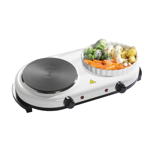 Twin Hob & Electric Warming Plate - Twin