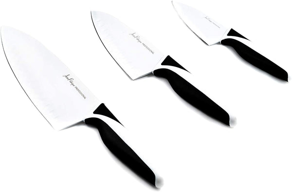 3-Piece Non-Stick Knife Set - Midnight / Ivory