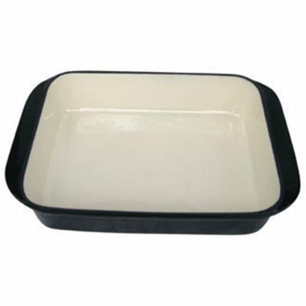 Rectangular Cast Iron Roasting Pan - Black
