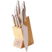 Professional Kitchen Knife Set & Wooden Knife Block - Set of 7