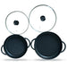 The Whatever Pan XL - Cast Aluminium Griddle Pan with Glass Lid