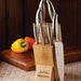 Professional Kitchen Knife Set & Wooden Knife Block - Set of 7