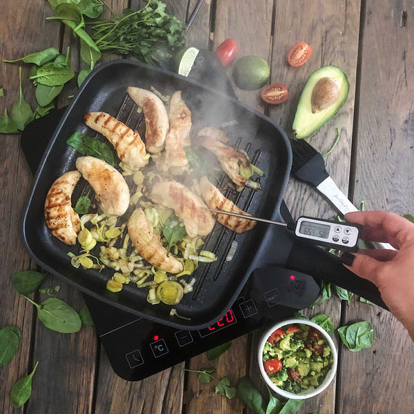 The Meat Master - Smart Griddle Pan with Built-in Thermometer