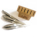 6-Piece Stainless Steel Steak Knife Set with Block