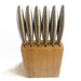 6-Piece Stainless Steel Steak Knife Set with Block
