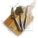 3-Piece Cheese Knife Set with Traditional Cheese Board