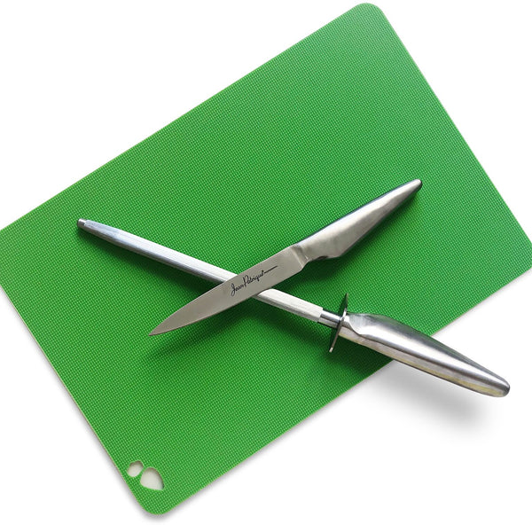 Chopaholic Stainless Steel Knife Sharpener - 8 Inch