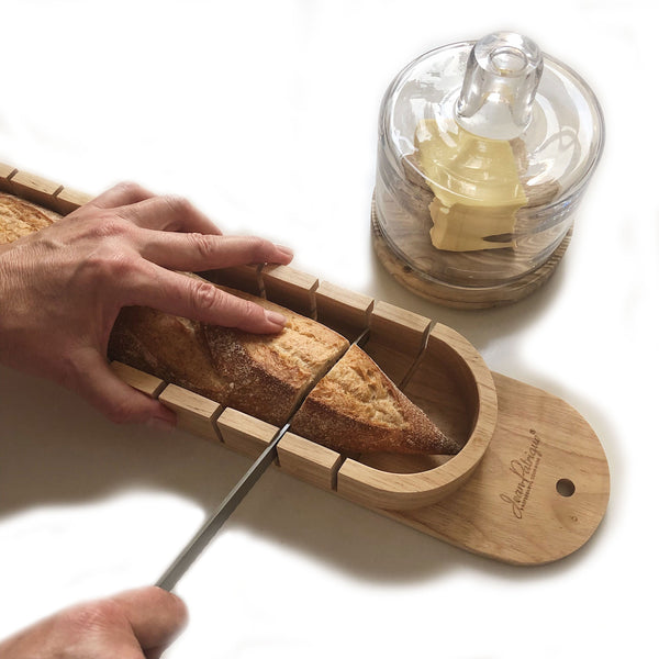 Baguette Bread Slicer & Bread Knife Set
