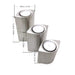 Set of 3 S/Steel Tealight Holders