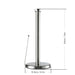 Brushed Steel Spring-Loaded Kitchen Towel Holder