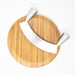 Large double-Handled Stainless Steel Mezzaluna & 26cm Board