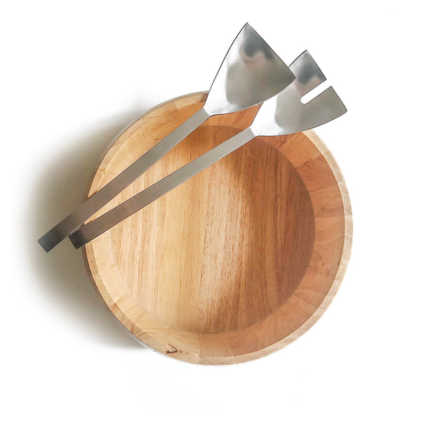 Salad Bowl & Stainless Steel Salad Servers