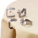 Set of Four Stainless Steel Table Clips