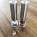 One-Touch Stainless Steel Electronic Salt and Pepper Mill Set of Two