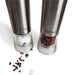 One-Touch Stainless Steel Electronic Salt and Pepper Mill Set of Two