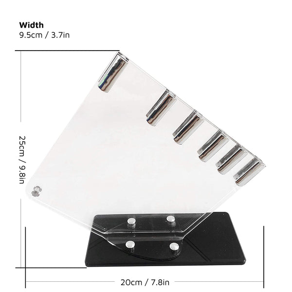 5 and 7 Slot Perspex Block