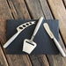 Tuscany Slate Serving Board & 3 Piece Cheese Knife Set