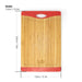 Bamboo Chopping Board with Silicon Ends