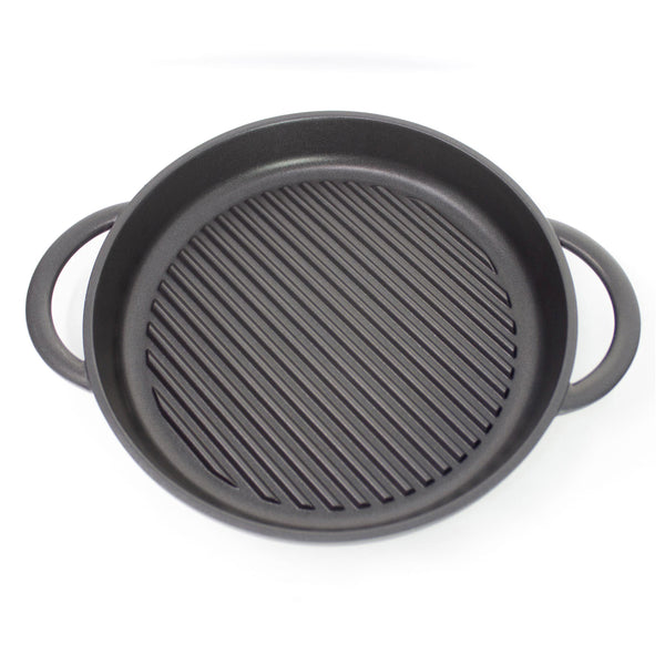 The Whatever Pan XL - Cast Aluminium Griddle Pan with Glass Lid