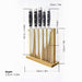 Onyx Collection 5 Kitchen Knife Set with Walnut Acrylic Block - Set of 5