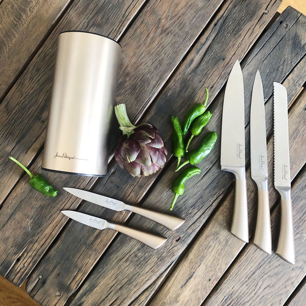 Midas Collection 5 Piece Knife Set with Block