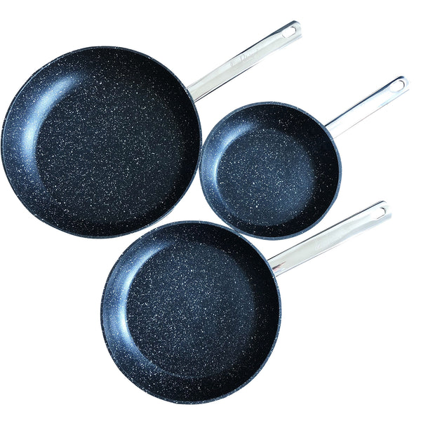 Stonetastic Granite Non-Stick Frying Pans (Set of 3)