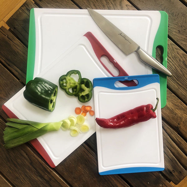 Small Plastic Chopping Board - Blue 29cm
