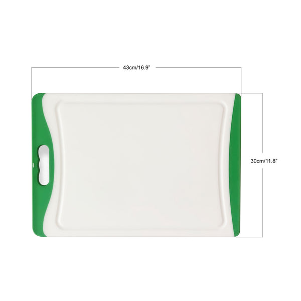 Large Plastic Chopping Board - Green 43cm