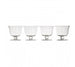 Clear Glass Dessert Dishes - Set of 4