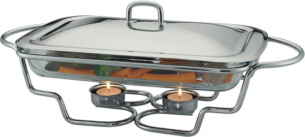 Food Warmer Tempered Glass Serving Dish