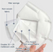 Protective Respirator Mask FFP2 Standard x 50 (£1.20 per mask)