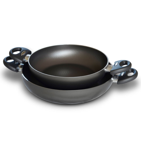 24cm & 28cm Double-Handled Low Casserole Sauteuse Pan
