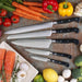 5-Piece Black Handled Knife Set