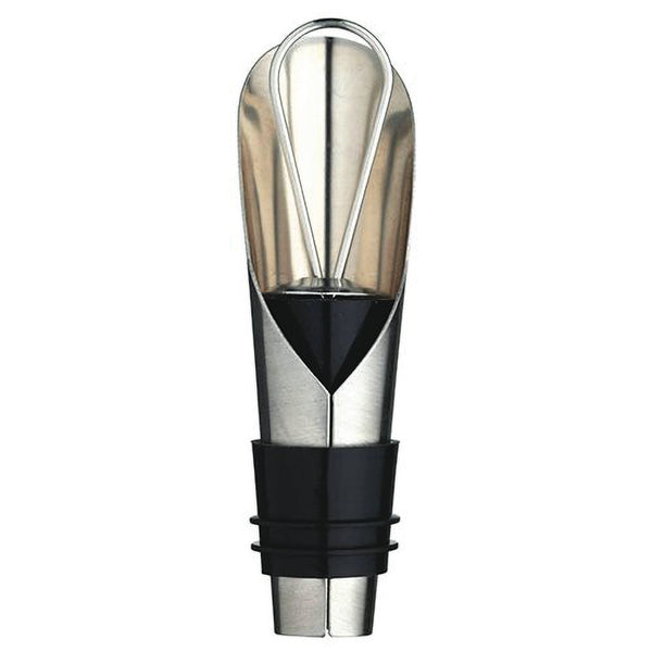 BarCraft Stainless Steel Wine Pourer with Stopper