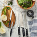 Onyx Collection 5 Kitchen Knife Set with Walnut Acrylic Block - Set of 5