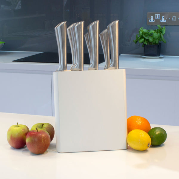 7 Piece Knives & White Block Set